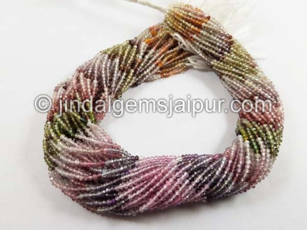 Multi Spinel Micro Cut Round Beads